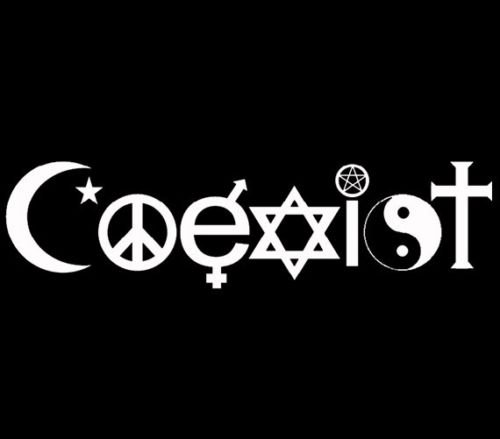 coexist eatadick sticker