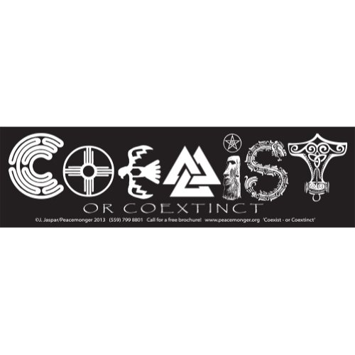 coexist eatadick sticker